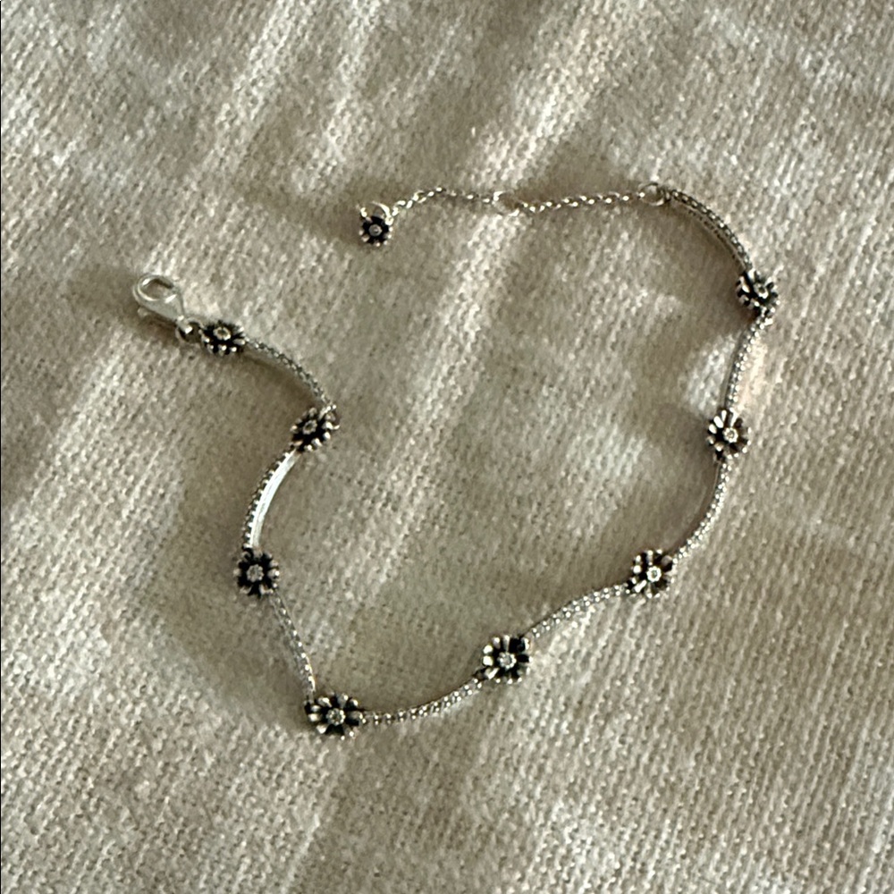 Pandora Silver Floral Bracelet